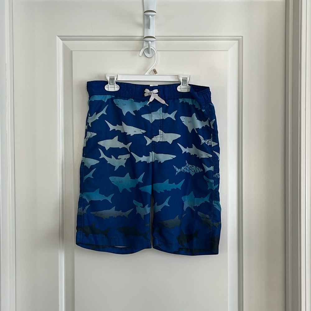 Gymboree shark swim trunks size 12